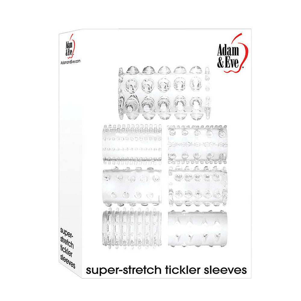 Adam & Eve Super Stretch Tickler Sleeves | Buy Penis Sleeves – muf.com